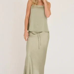Emily Strap Top, dusty green