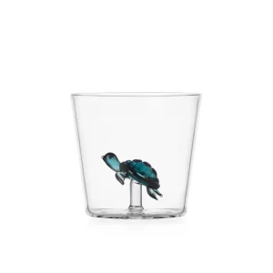 Marine Garden Glass - Turtle Blue