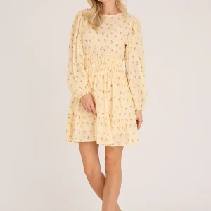 Elinor Dress, pale yellow