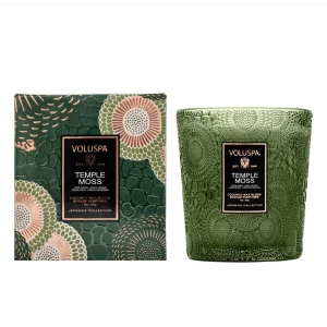 Boxed Candle 60h, Temple Moss