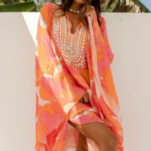 Rachel Kaftan, pink orange