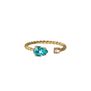 Nani Ring Gold, aquamarine