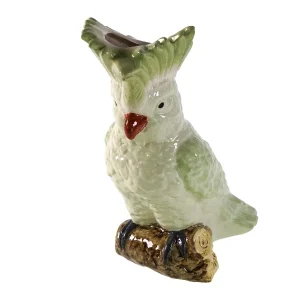 Vase Cockatoo, green, dolomite