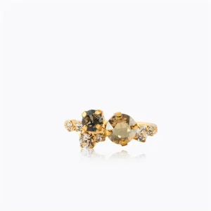 Stardust Ring, black golden combo