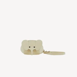 Lucky Elephant Clutch, cream