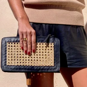 Liten Clutch m/glidelås, sort