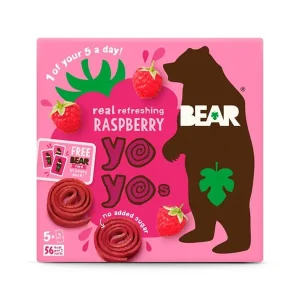 Bear Yoyos Raspberry Multipack, 5 x 20 g