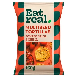 Eat Real Multiseed Tortillas Smoky Tomato Salsa, 160 g