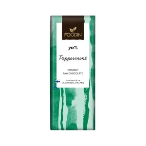 Foodin Raw Chocolate Peppermint ØKO, 40 g