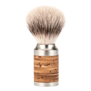 Mühle Rocca Silvertip Fibre barberkost i rustfritt stål