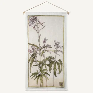 Pink Flowers - Veggteppe 45x85 cm