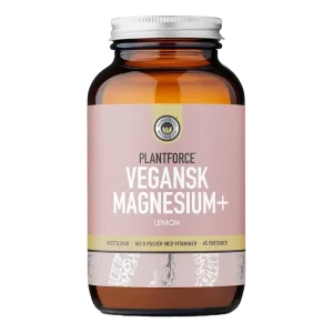 Plantforce vegansk magnesium+ pulver - Sitrus