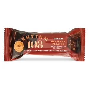 Rhythm108 Hazelnut Praline Bar ØKO, 33 g
