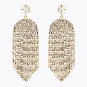 Melinda Earrings Gold, golden shadow