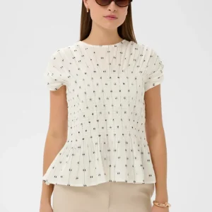 Amelie Blouse, white/black dots