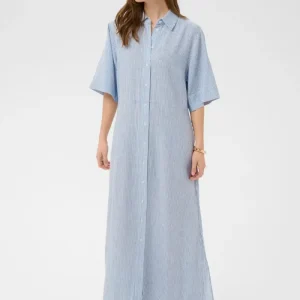 Aria Maxi Dress, regatta and white