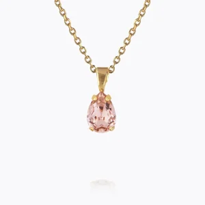 Petite Drop Necklace, vintage rose