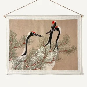 Cranes & Pine - Veggteppe 90x70