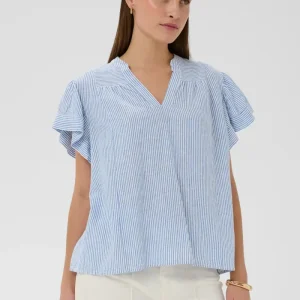 Aria Blouse, Regatta and White