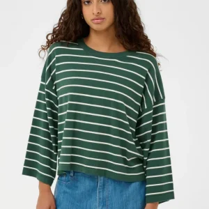 Spina Boxy Pullover Cropped, trekking green