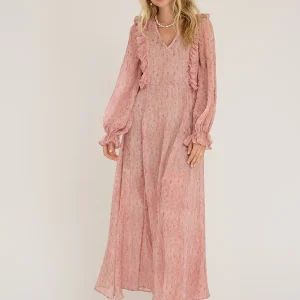 Flounce Dress, old rose