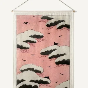 Pink Sky - Veggteppe 45x65 cm