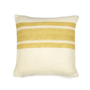 Mustard Stripe Putetrekk - 50x50 cm